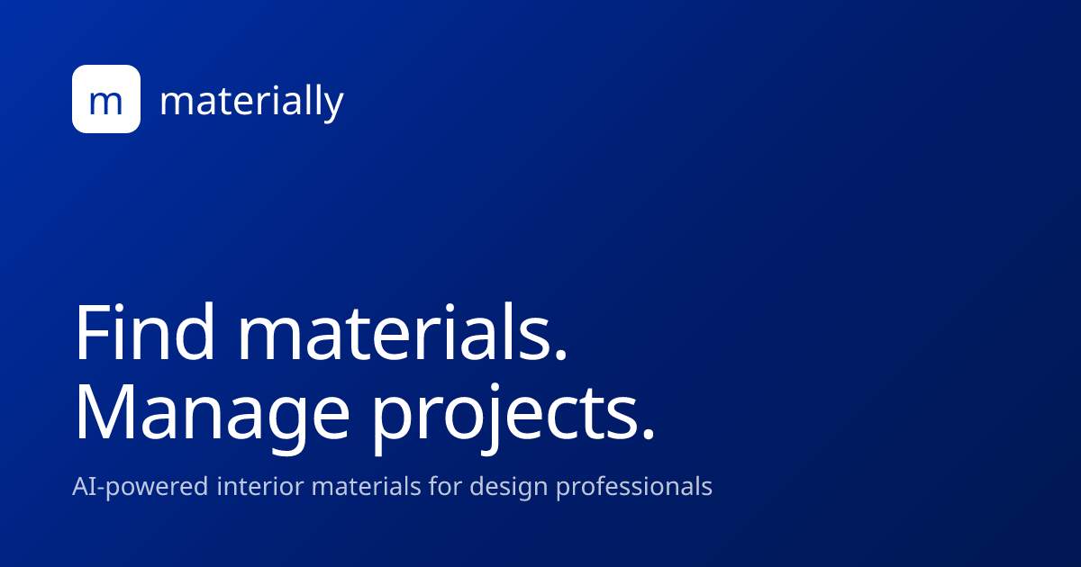 Materially — AI-powered interior materials